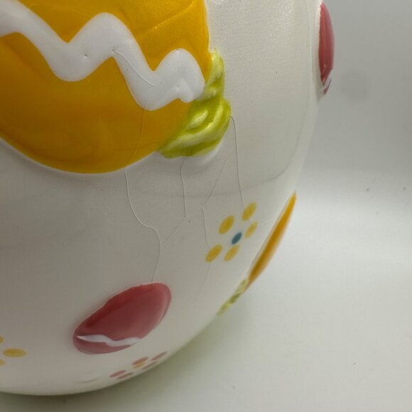 Temp-tations by Tara retired “Old World” 10” Easter Bunny cookie jar crazing - Picture 3 of 12